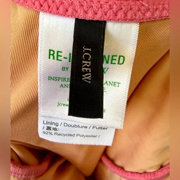 J Crew Ruched One Piece Swimsuit Women’s Size 2 Pink NWOT